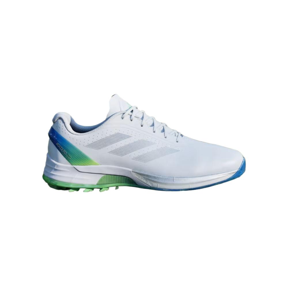 adidas Adizero ZG Spikeless Golf Белый Лаймовый Взрыв Мужские Кроссовки Облачно-Белый Серебристый-Металлик JQ7725