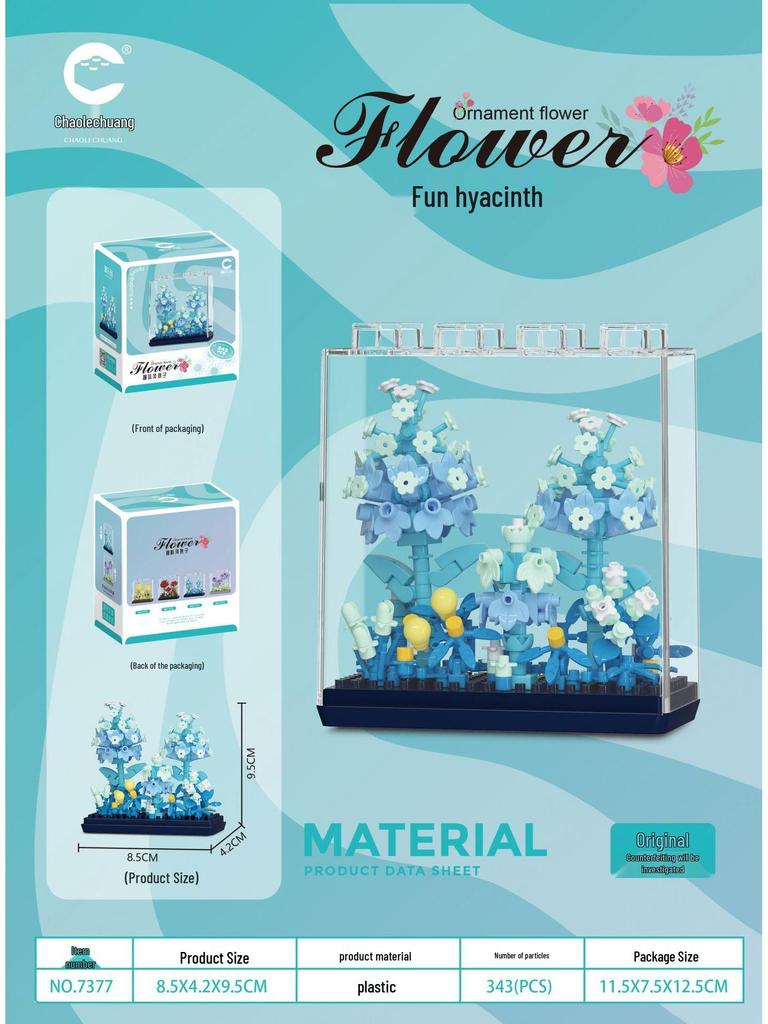 Compatible Lego Dreamy Flower Box: Potted Plant Building Block Bouquet - Sunflower & Carnation Educational Toy.