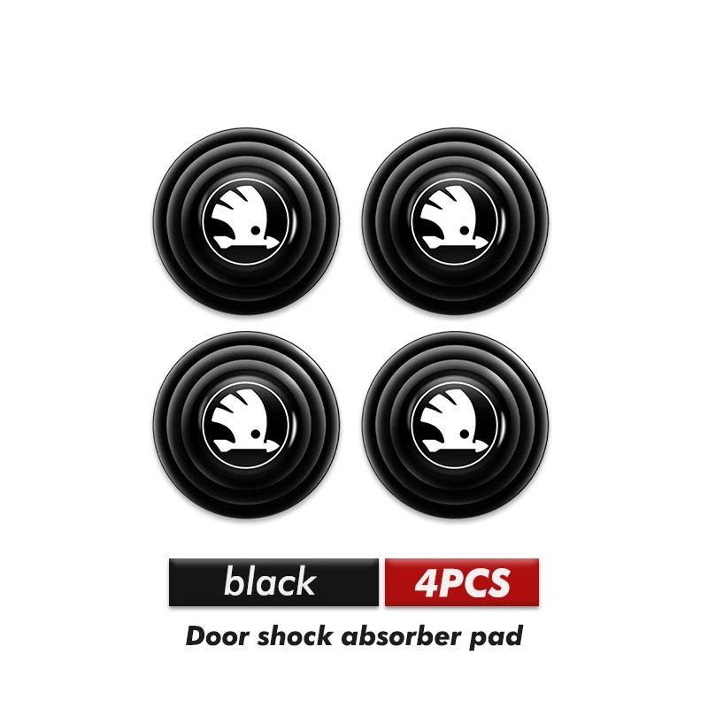 Car Sticker Car Door Anti-shock Pad Buffer Pad Crash Pad Silicone Pads Accessories For Skoda Octavia A5 A7 RS Fabia Superb Rapid NL6