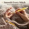 Cat Paw Yarn Crochet Needle Macaron Style Resin Crochet Hook  For Knitting Lovers
