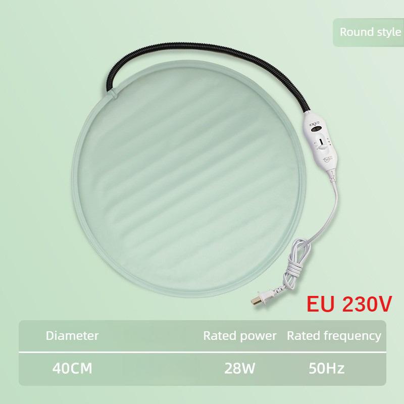 Греющий коврик для животных EU 230V Электрический греющий коврик с регулируемой температурой для собак кошек Водонепроницаемый Защита от укусов Подогреватель для лежанки животных
