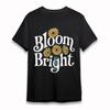 Women's T-shirt With Bloom Bright Floral Graphic Unisex Cotton Plus Size Tee USA