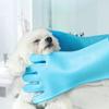 1 Pair 2-in-1 Silicone Pet Bath Gloves & Brush for Dogs, Massage & Bathing Supplies, Thick Gloves