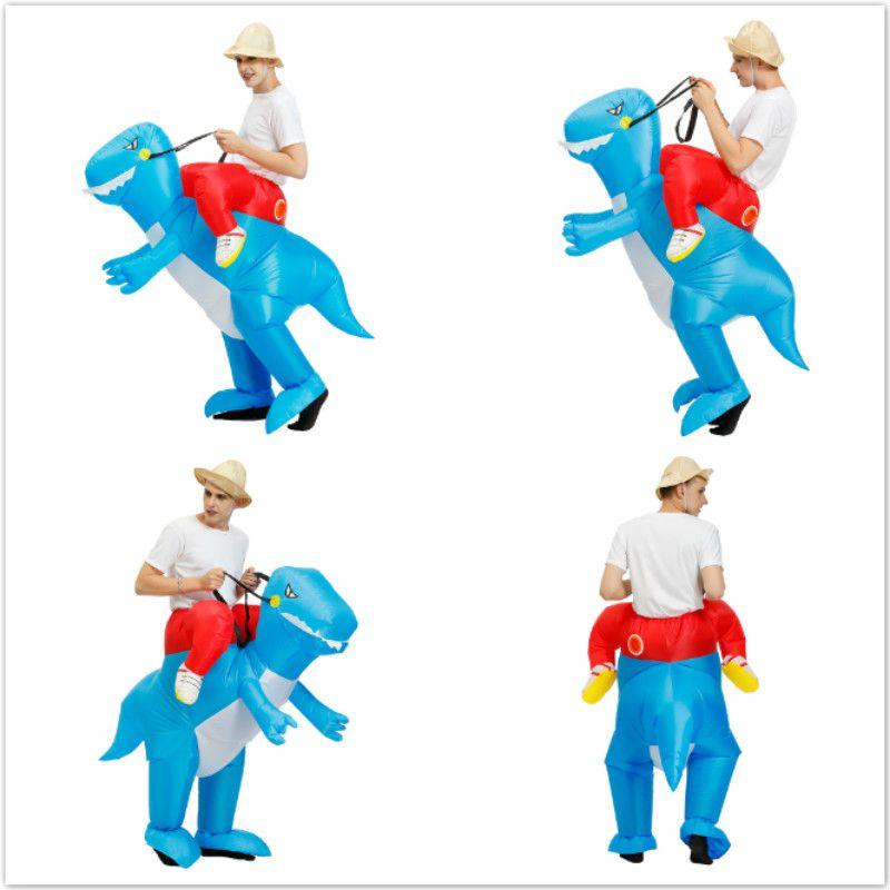 Vibrant Inflatable Dinosaur Costume For Adults And Children Perfect For Halloween Parties
