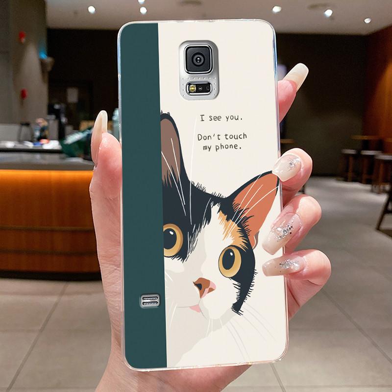 Casing For Samsung Galaxy Note 4 Note 3 Luxury Dragon Cute Cool Boys Girls Soft silicone Phone Case Back Cover Transparent Shell