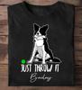 Customize Funny Border Collie T-Shirt: "Just Throw It" Dog Lover Gift