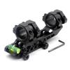 Trirock Double Ring Scope Mount for 25.4mm/30mm with Dual Ring Bubble Level for Picatinny Weaver Rails