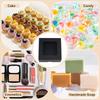 12pcs Square Kraft Paper Storage Gift Boxes Visible Winbow Gift Packaging Case Black 10x10x5cm