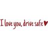 I Love You Driving Safe Mirror Sticker Rearview Mirror Gift Decal Accessories Window Driver Husband Gifts Car Vinyl H7U4