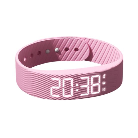 Вибрирующий будильник-напоминание Часы Студенческий бесшумный будильник Браслет Цифровые часы с шагомером Вибрация Секундомер Таймер для глубоко спящих Мужские