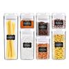 Contenedor de almacenamiento de alimentos cuadrado sellado para cocina organizador de cereales y pasta
