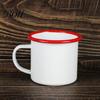 Прочная стальная кружка для воды, эмалированная кофейная кружка с ручкой, кружка в ретро-стиле, гладкая поверхность питьевого сосуда без свинца, портативная для горячего чая и молока на открытом воздухе
