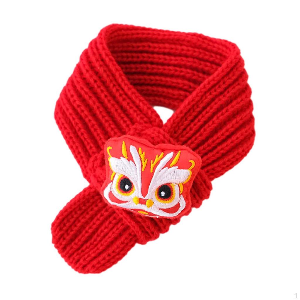 Вязаный шарф для кошек, аксессуары на год питомца, моющиеся, утеплитель для шеи для щенков