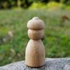 1шт ручной работы DIY окрашенные незавершенные куклы семейные куклы деревянные пустые буковые украшения дома