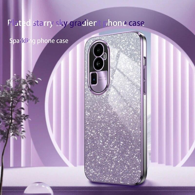 Роскошный чехол Reno 10 10pro с градиентным блестящим покрытием для Oppo Reno 10 Pro Plus reno10 reno 10pro, чехол Reno10 Pro
