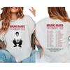 Летняя Мода Рубашка Bruno Mars Романтический Тур, Ретро Поп Концерт 2026 Футболка, Унисекс Подарок Музыкальному Фанату Хип-Хоп Уличная Одежда Оверсайз Футболка
