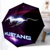 1 шт. Зонт с логотипом Mustang - автоматическое открытие и закрытие, прочный железный каркас, для официальных мероприятий yy251027020