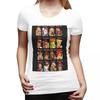 Defeated Portraits Super Street Fighter TShirt for Women Round Neck Streetwear T Shirts Womens Short Sleeve Clothes Tops