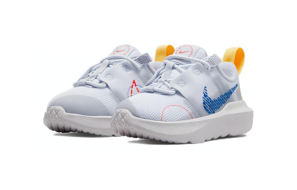Nike Кратерное воздействие Перерабатываемый материал Дышащие Низкие Спортивные Повседневные Кроссовки Серый Синий Младенцы и Малыши DB3553-003