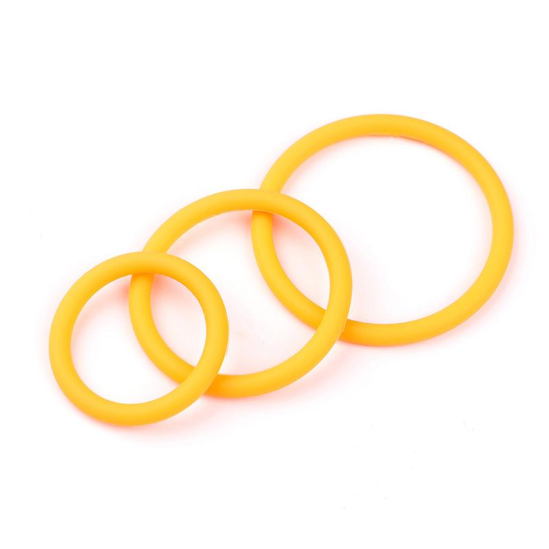 3Pcs Silicone Cock Ring Set for Men Enhanced Erection Delay Ejaculation Penis Enhancer Adult Toys Foreskin Removal