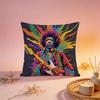 Fashion JJimi Hendrixful Cushion Cover Comfortable Durable Pillow Cover MultiScene for Home Office Car Sofa