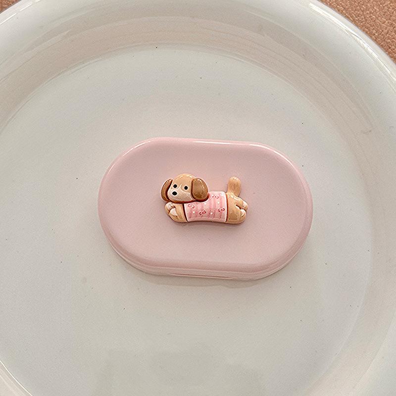 1 шт. Ins Letter Print Футляр для контактных линз Коробка-компаньон для контактных линз Beauty Eye Box Портативная коробка для контактных линз с зеркалом и пинцетом