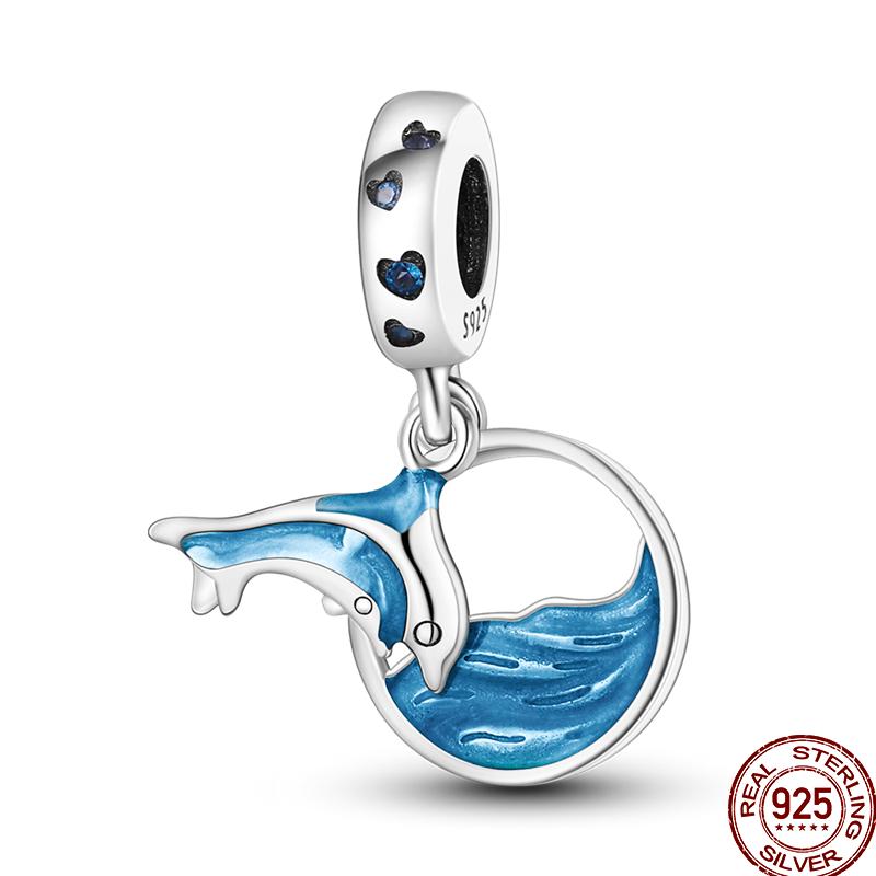 Медный пляж Океанский отпуск Напиток Шарм Морская звезда Бусины Подходят для Пан Оригинальный браслет Сделай сам Праздничные украшения Подарок