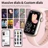 2025 Новые женские умные часы Bluetooth Звонок Мониторинг здоровья Воспроизведение музыки Умные часы Пользовательские обои Калории Фитнес-браслет