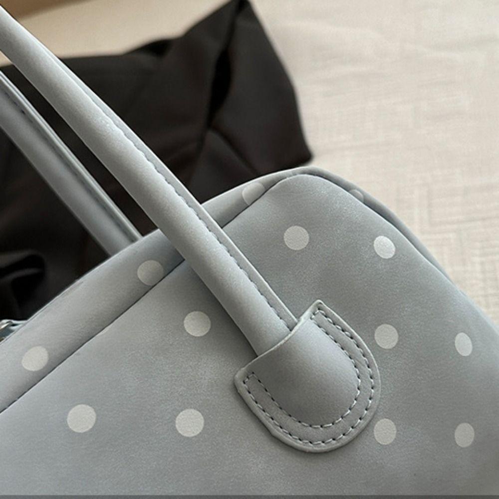 Sweet PU Boston Bag Retro Women Handbag Portable Square Shoulder Bag Girls/Female