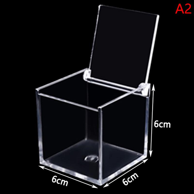 Clear Acryl Cube Favor Box Of Plexi Acrylic Glass Plastic Storage Wedding Gift