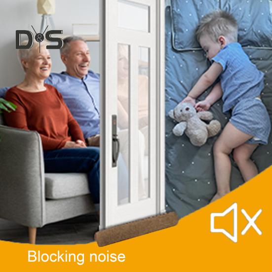 Triangle Door Drafts Stopper Weighted Under-Door Snake with Loop Light Wind Cold Air Noise Blocking Soundproof Door Bottom Seal Strip Front Door Gap