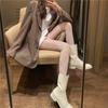 Ажурные колготки с бантом и сетчатым узором, сетчатые колготки с высокой талией, женские чулки и чулочно-носочные изделия