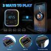 Car Bluetooth FM Transmitter PD Dual USB 3.1A Fast Charger Adapter Colorful Ambient Light Handsfree MP3 Modulator Player