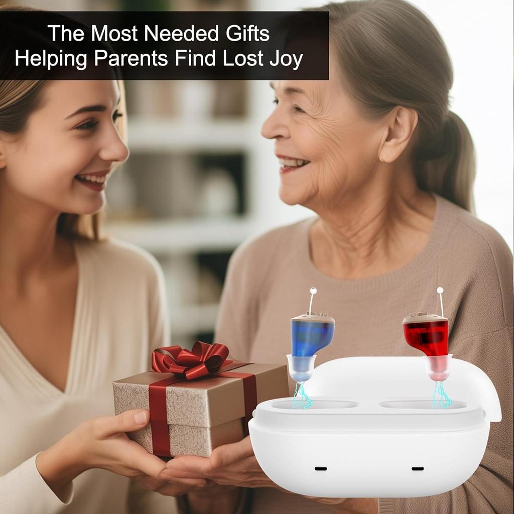 Невидимый цифровой слуховой аппарат для глухоты, перезаряжаемые слуховые аппараты для пожилых людей, усилитель звука с шумоподавлением audifonos