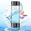 Hydrogen Water Bottle 1400PPB Hydrogen Water Bottle Generator 460ml Portable Electrolysis Machine for Home Office Gym Travel