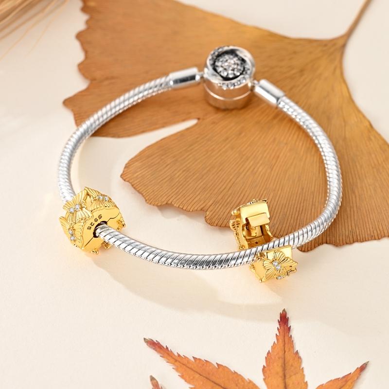 Оригинальные медные шармы, бусины, подвески, кленовый лист, белка, бабочка, кошка, бусины, подходят для браслетов, женское ювелирное украшение, аксессуар