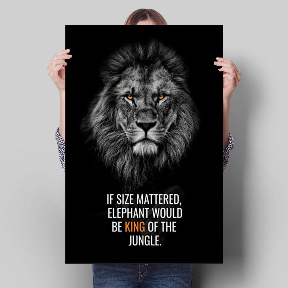 Лев Животное Декор Фреска Вдохновляющий Язык Плакат Картина на Холсте и Настенные Художественные Печати Для Гостиной Для Современного Домашнего Декора Без Рамы