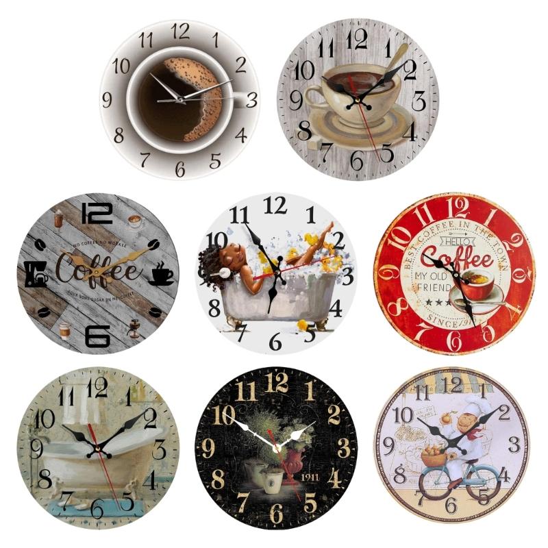 Silents None-Ticking Clocks Decorative Clock Battery Operated Wall Clock for Living Room Kitchen Home Office Decors