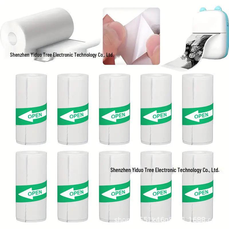 Mini Coreless Self-Adhesive Thermal Printer Paper for Cash Register and Photo Labels