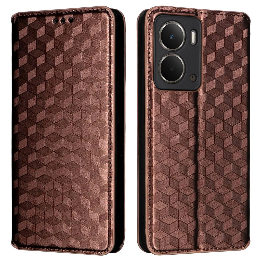 Для Realme Neo7x 5G/P3 5G Чехол-кошелек с ромбовидным тиснением, кожаный чехол для телефона