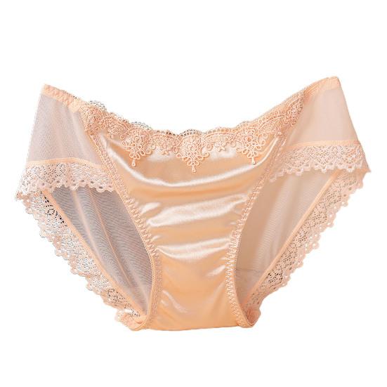 Women Briefs Trendy Sexy Perspective Thin Comfortable Inside Wearing Nylon Lace Stitching Ladies Briefs Sleeping Accessories