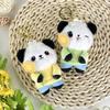 Panda Sunflower Plush Toys Bag Hanging Accessories Keychain Pendant Souvenir