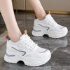 Fashion Chunky Platform Sneakers for Women Thick Bottom Non Slip Sports Shoes Woman 2025 Spring Autumn Fashion Breathable Dad Sneakers