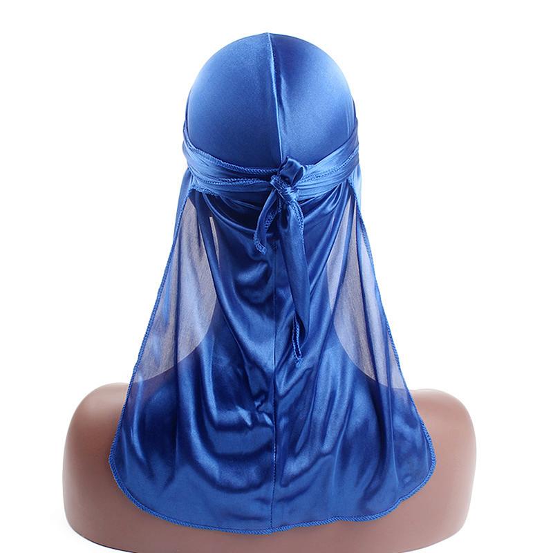 Unisex Men Women Bandana Durag Headwear Headwear Silk Pirate Cap Wrap Hats