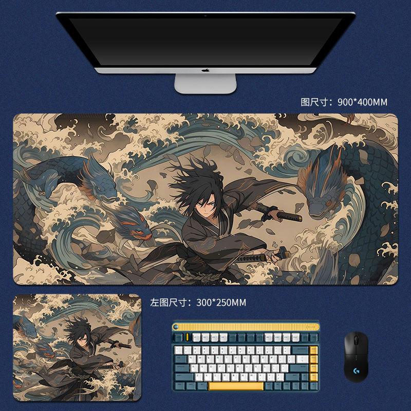 New Boys Anime Leather Mouse Pad Oversized Naruto Nonslip Mouse Pad Table Mat Office Keyboard Pad Gaming Esports Keyboard Pad