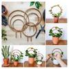 Round Wooden Plants Trellis Indoor Outdoor Potted Flowers Plants Climbing Small Houseplants