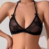 "XL Plus Size European & American кружевной сексуальный бюстгальтер с треугольными чашечками и завязками 8811A"