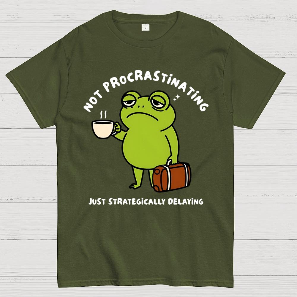 Not Procrastinating 100% Cotton Summer Casual Cool Loose T-Shirt
