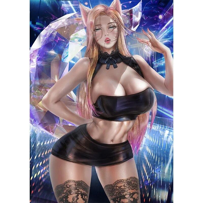 Print Cyborg 18 Nude 3D Sexy Anime Girl Art Posters HD Wall Art Canvas Painting Bedroom Home Decor Hang Wall Picture