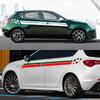 Для Alfa Romeo Giulietta 2 шт. Автомобильные наклейки на поясную линию Спортивные полосы Стайлинг Виниловая пленка Декоративные наклейки Авто Аксессуары для тюнинга SUV